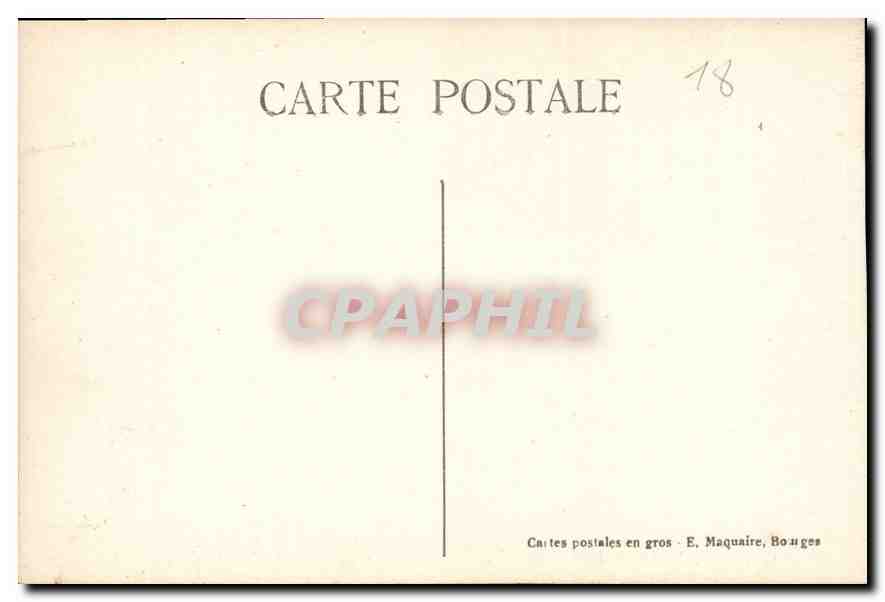 CPA Bourges Interieur de la Cathedrale Le Choeur et le Maitre Autel  — Rückseite