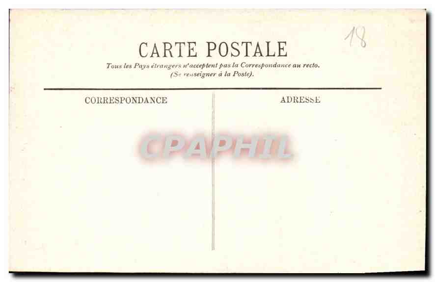 CPA Bourges Porche Sud de la Cathedrale  — Rückseite