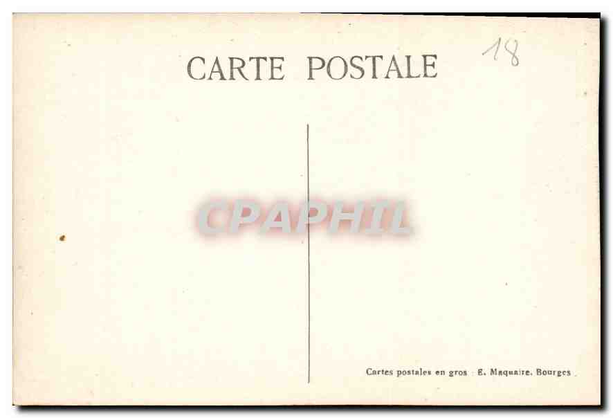 CPA Bourges Interieur de la Cathedrale Nef cote Sud  — Rückseite