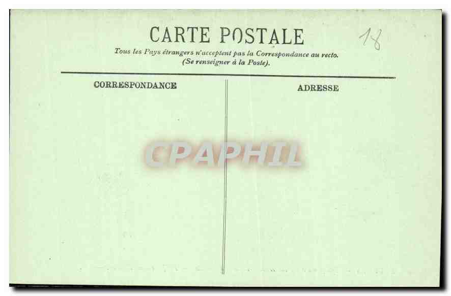 CPA Bourges Tympan du Porche central de la Cathedrale Le Jugement dernier Diable — Rückseite