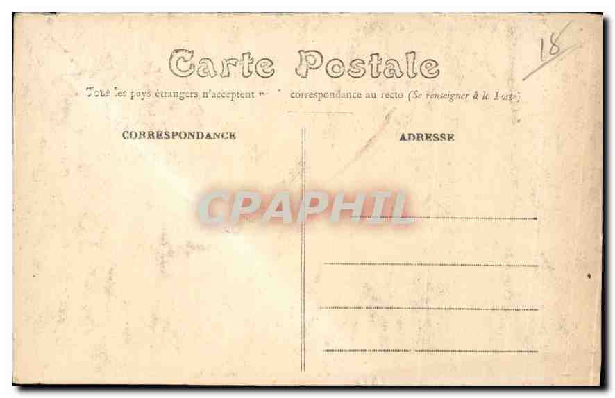 CPA Bourges Cathedrale Tympan du Portail St Ursin  — Rückseite