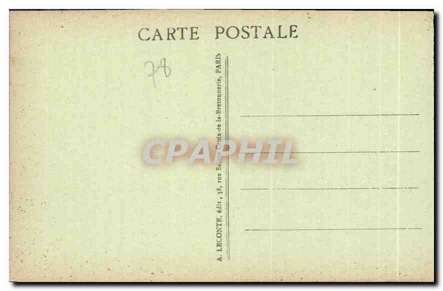 CPA Versailles Le Palais du Petit Trianon  — Rückseite