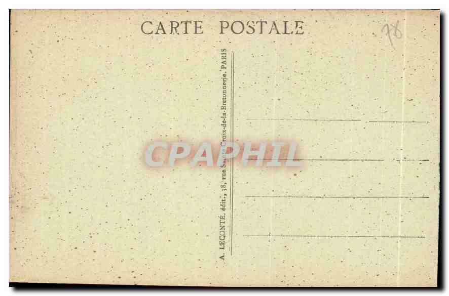 CPA Versailles Le Chateau Facade du Palais  — Rückseite