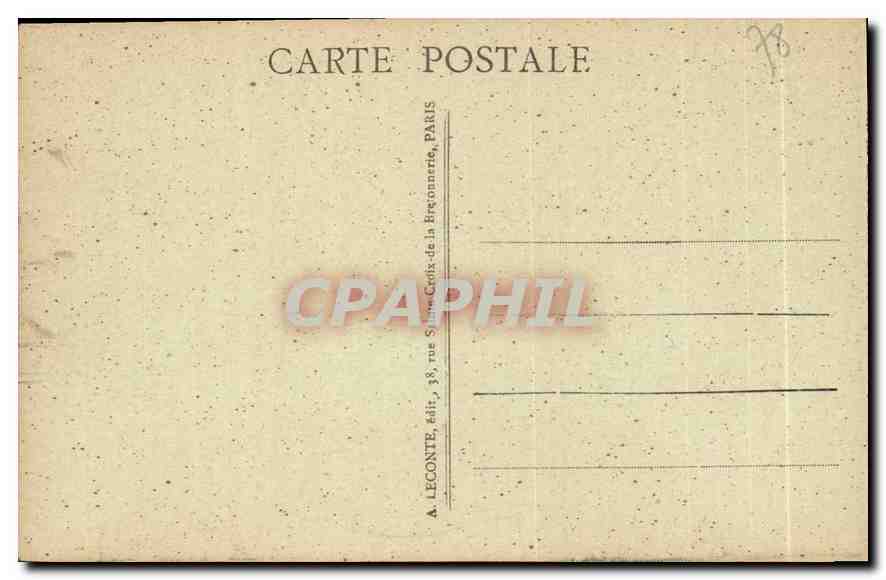 CPA Versailles Panorama du Chateau et des Jardins  — Verso