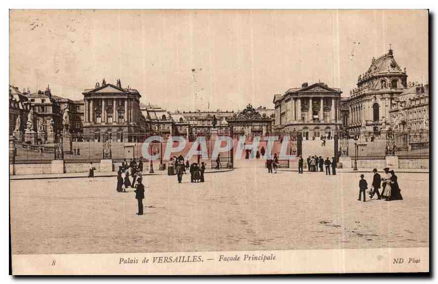 CPA Palais de Versailles Facade Principale 