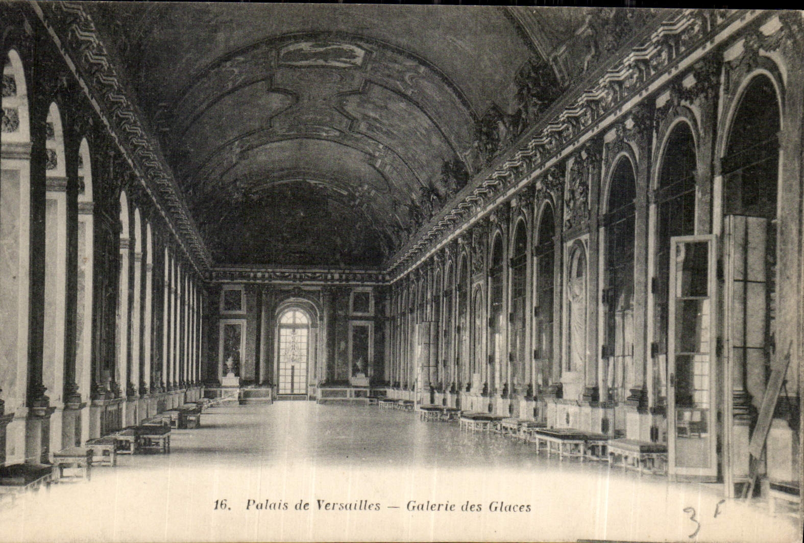 Palais de Versailles — Galerie des Glaces — Héliotypie A. Bourdier