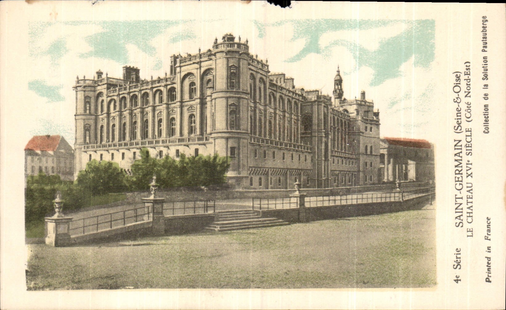 CPA Saint Germain Seine & Oise Le Chateau XVI Cote Nord Est 