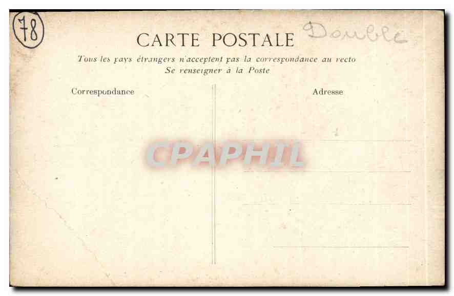 CPA Versailles Le Palais Galerie des Batailles  — Verso