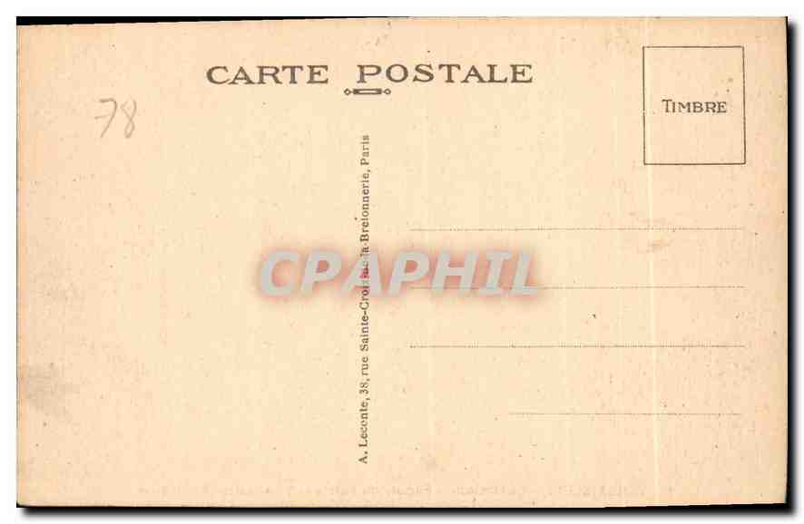 CPA Versailles Le Chateau Facade du Palais  — Verso