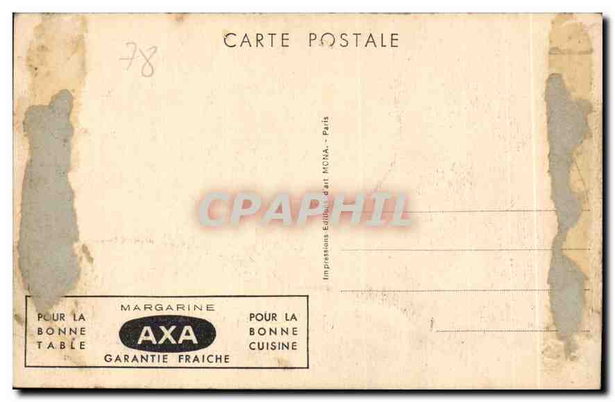 CPA Versailles Le Parc Char d'Apollon  — Verso