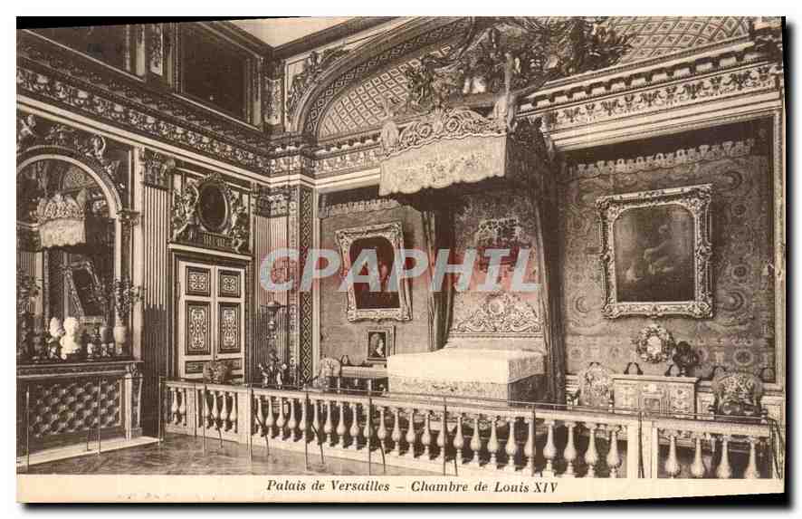 CPA Palais Versailles Chambre de Louis XIV 