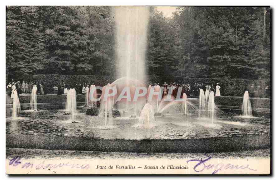 CPA Parc de Versailles Bassin de l'Encelade 