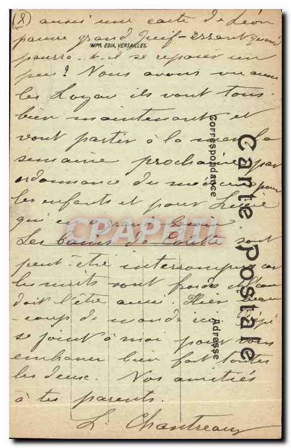 Versailles — Musée du Grand Trianon — Le Camée — Verso