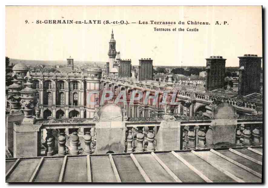 CPA St Germain en Laye S et O Les Terrasses du Chateau 