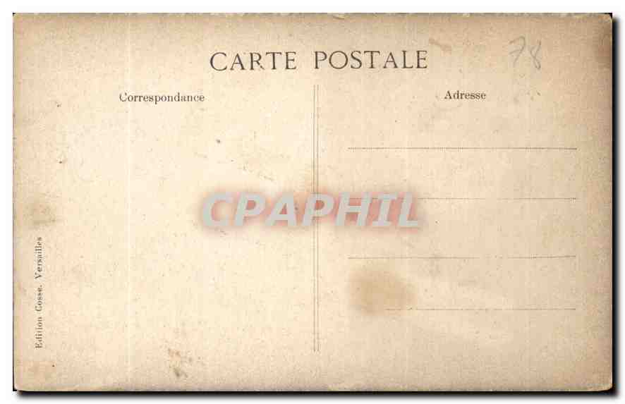 CPA Musee de Versailles Portrait de Marie Antoinette dit la Rose Madame Lebrun — Verso
