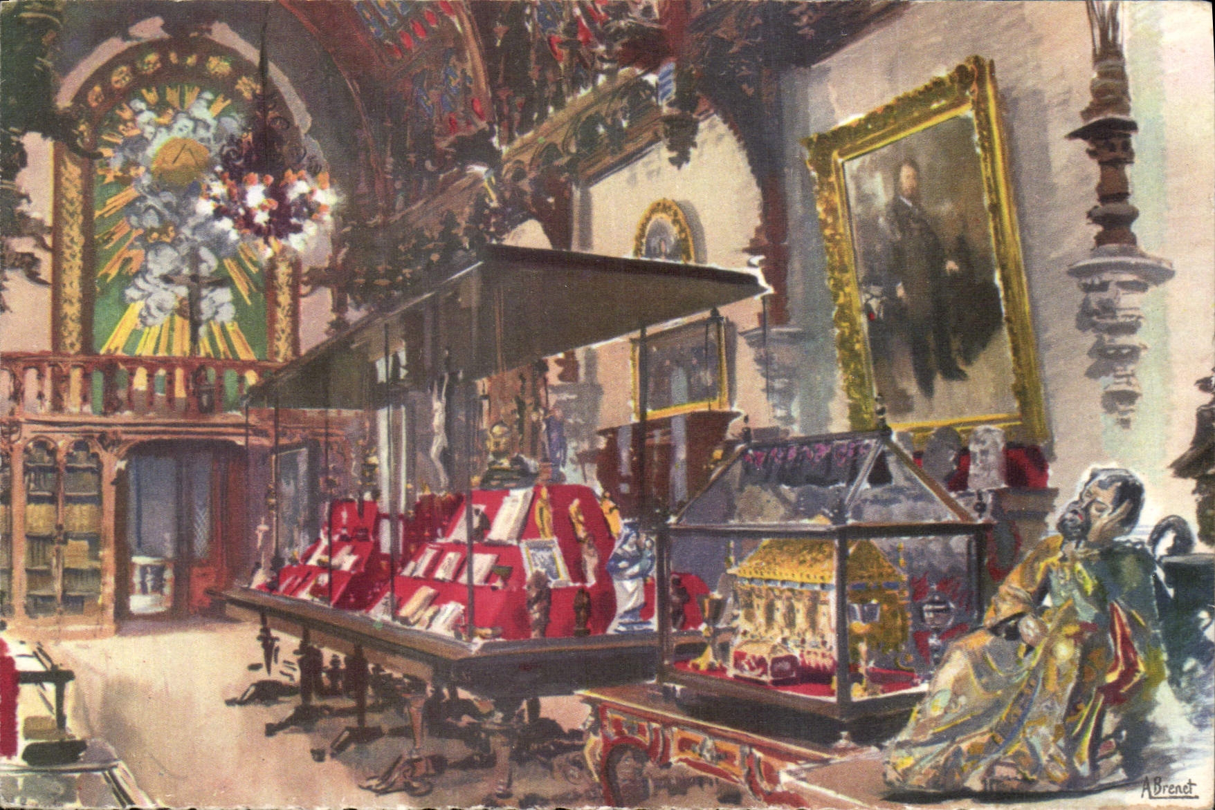 CPM La Benedictine a Fecamp Le Musee Salle Gothique 