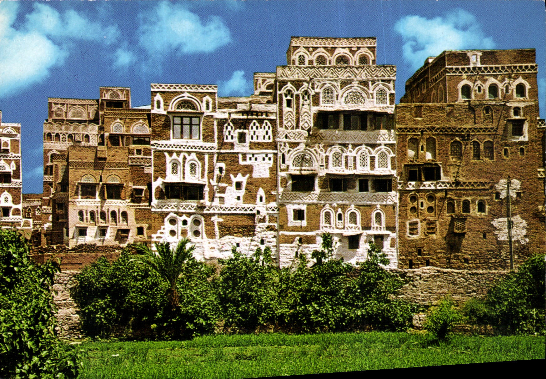 CPM Yemen Potagers et petits palais typiques 