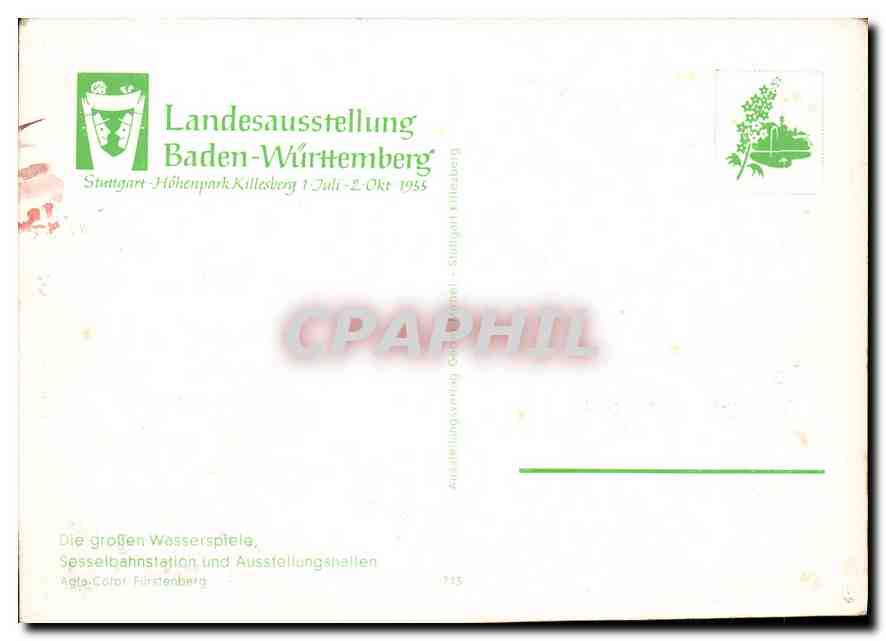 CPM Landesausstellung Baden Wurhemberg  — Rückseite