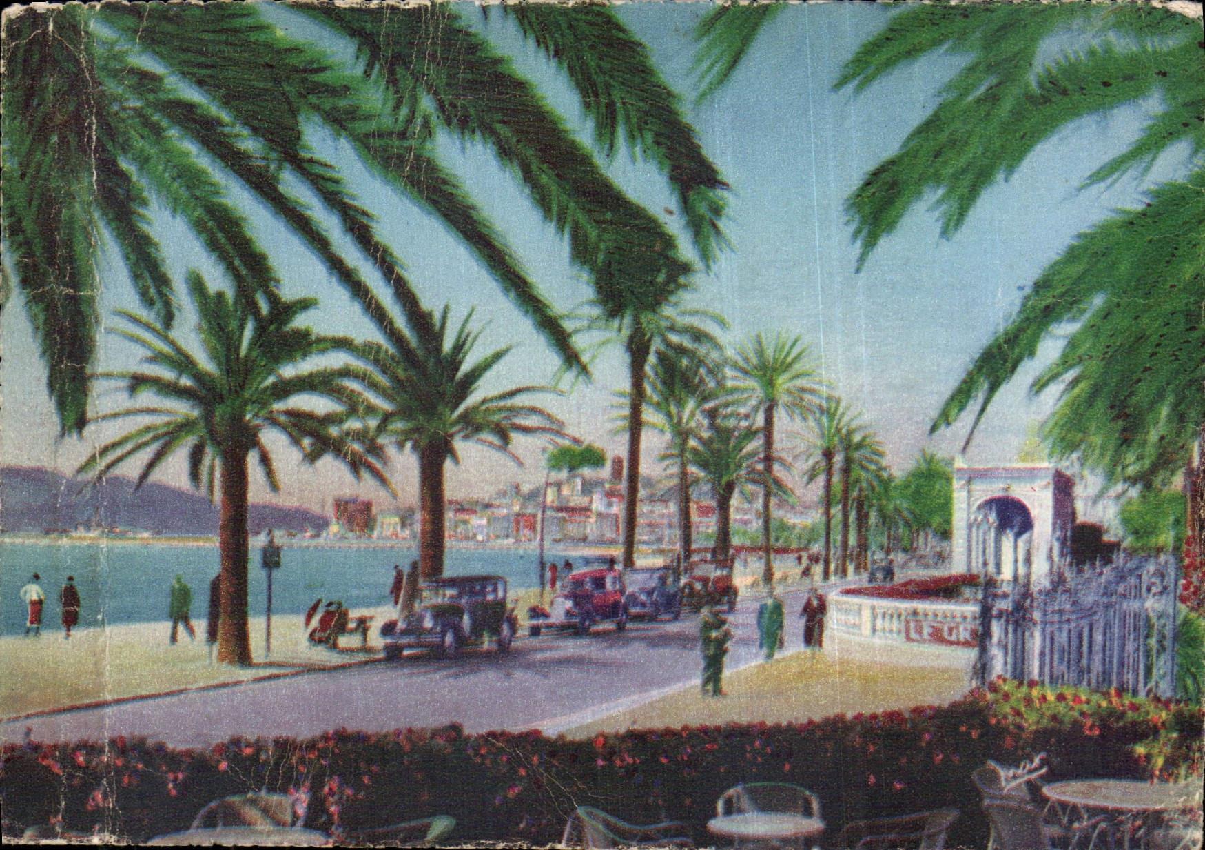 CPM La Cote d'Azur Cannes un coin de la Croisette 