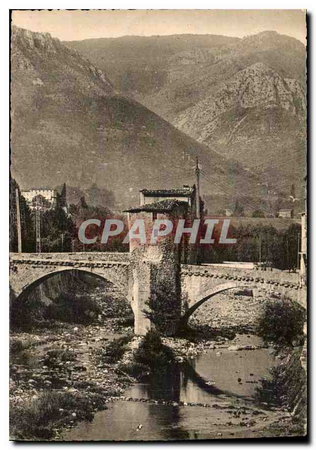 CPM Sospel Le Vieux Pont du XI 