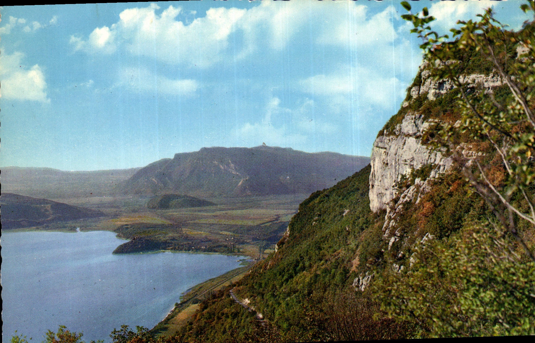 CPM Rocher de la Chambotte Automne Lac du Bourget Baie de Chatillon et le Grand Colombier 