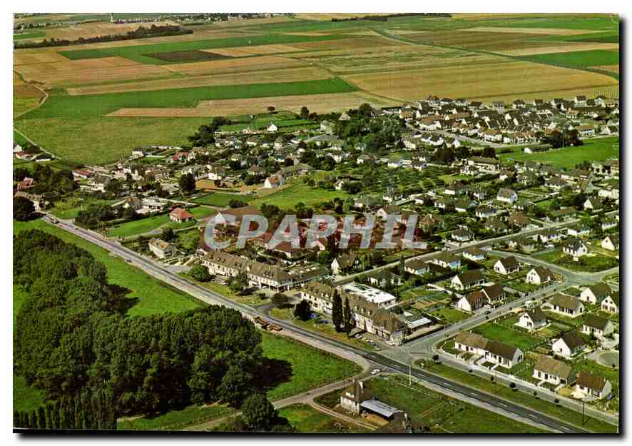 CPM Sannerville Calvados Vue Aerienne 