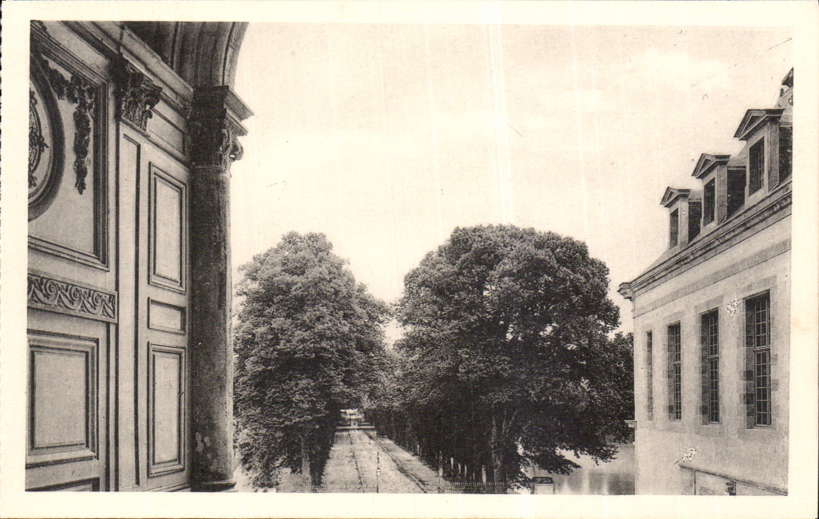 Parco del Castello di Fontainebleau — L'allee di Maintenon — CPAPHIL