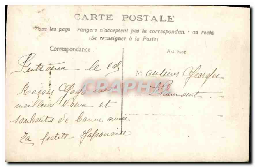CPA Bonne Annee Femme — Verso