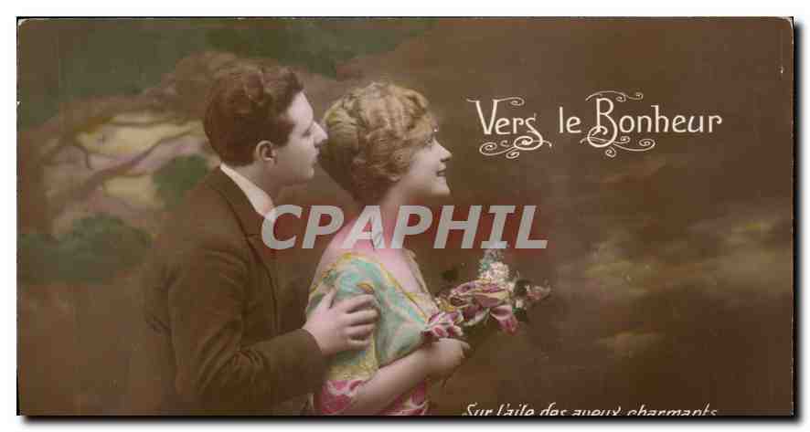 CPA Vers le Bonheur Femme