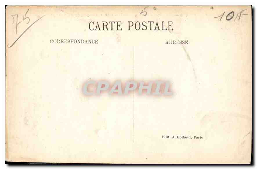 CPA Paris Musee de Cluny ancien hotel des abbes de Cluny  — Rückseite