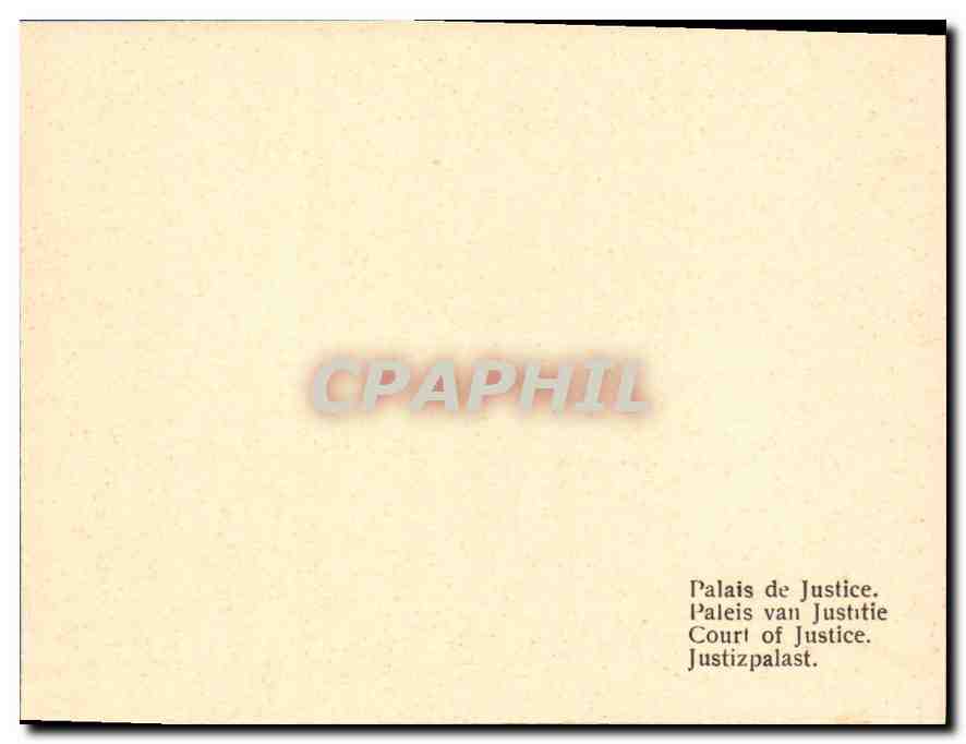 CPM Bruxelles Palais de Justice  — Rückseite