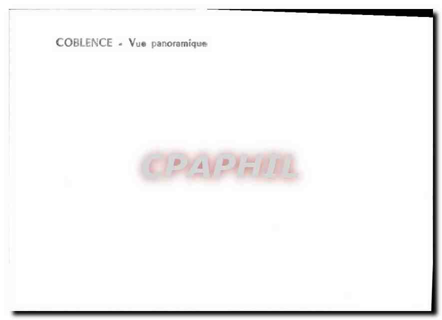 CPM Coblence Vue panoramique  — Rückseite