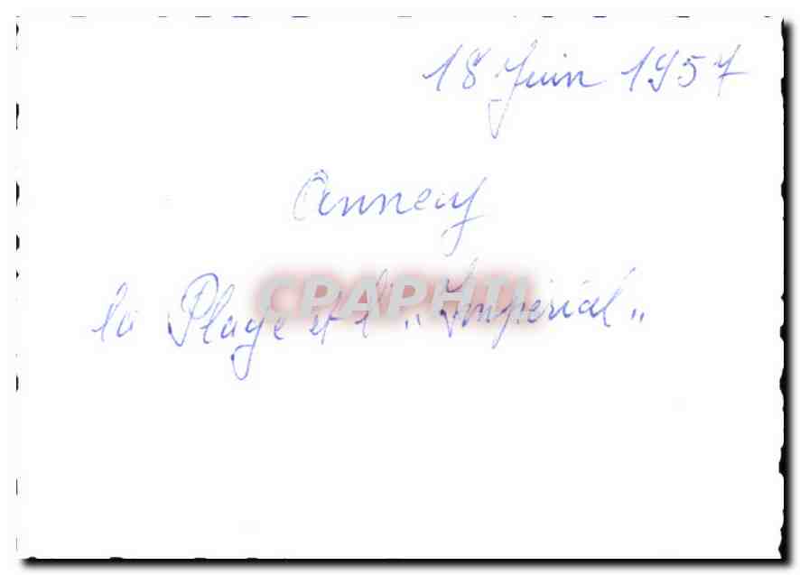 Anney - La Plage et l'« Imperial » — CPAPHIL n°5 — Reverso
