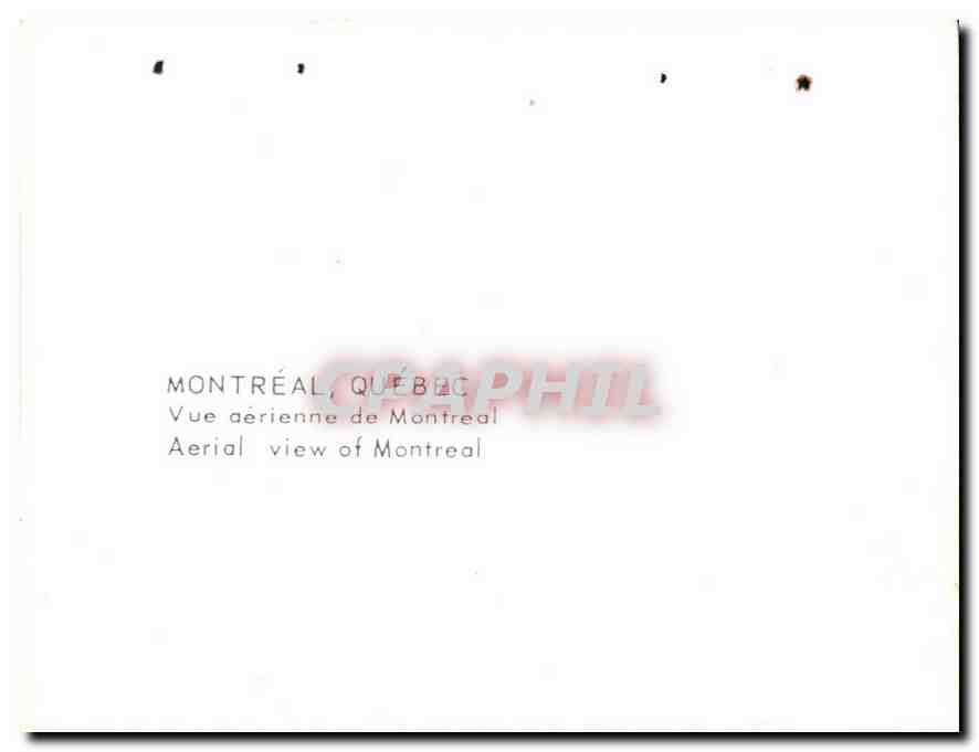CPM Montreal Quebec Vue aerienne de Montreal  — Back