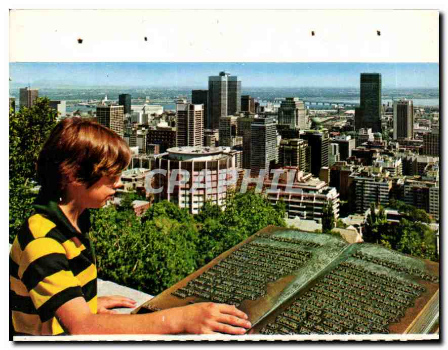 CPM Montreal Quebec Vue de Montreal du Mont Royal 