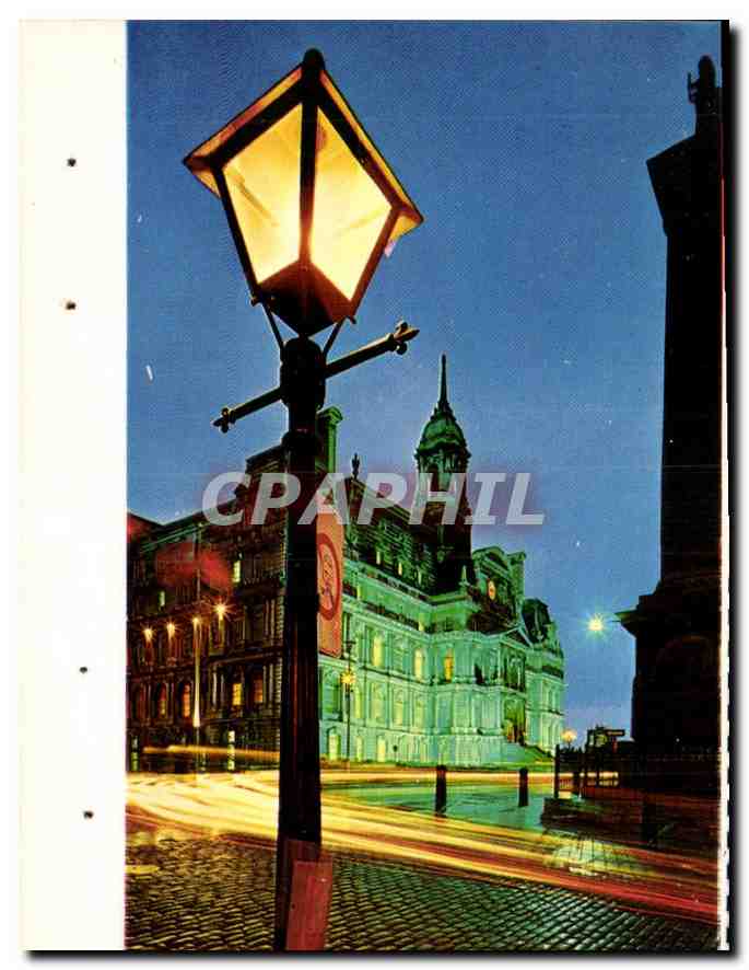 CPM Montreal Quebec Vieux Montreal la nuit 