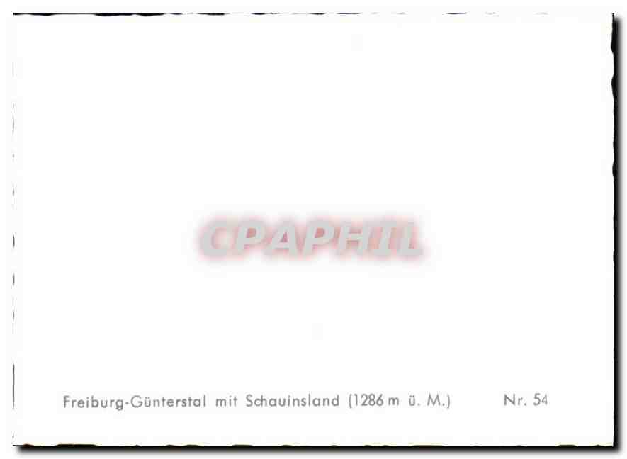 CPM Freiburg Gunterstal mit Schauinsland  — Rückseite