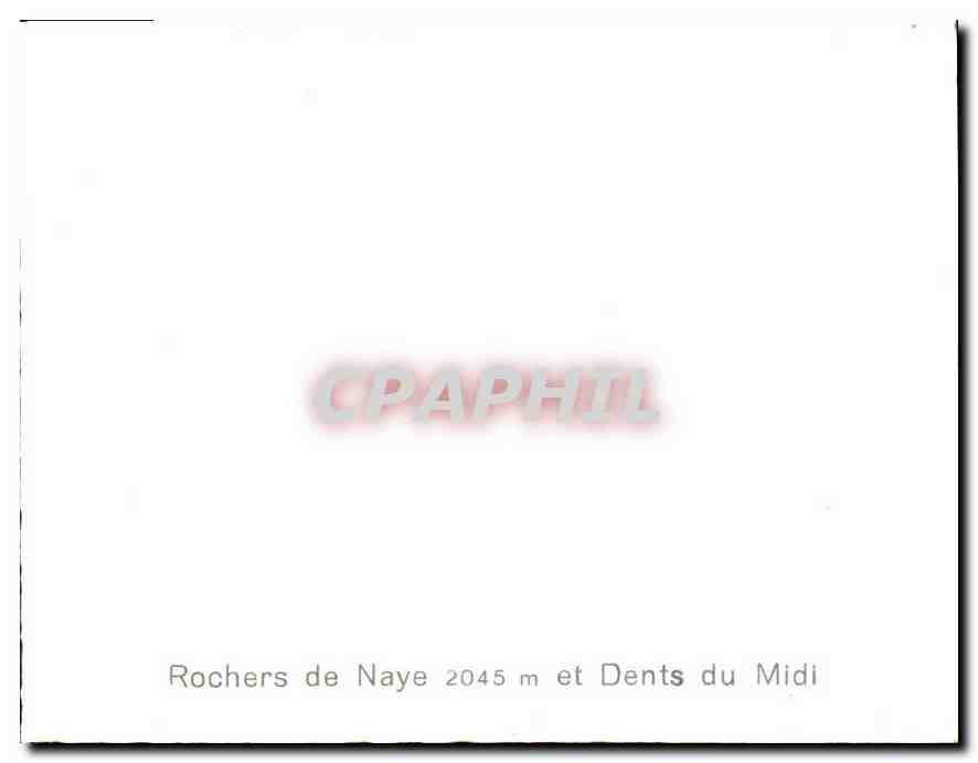 CPM Rochers de Naye et Dents du Midi  — Rückseite