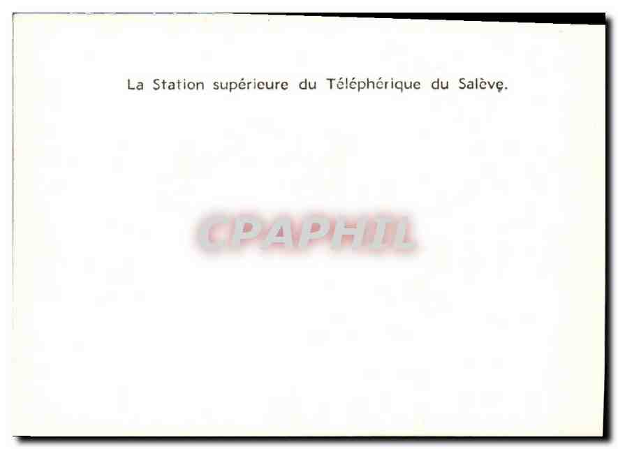 CPM La Station superieure du Telepherique du Saleve  — Back