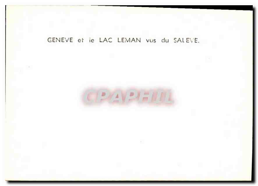 CPM Geneve et le Lac Leman vus de Saleve  — Rückseite