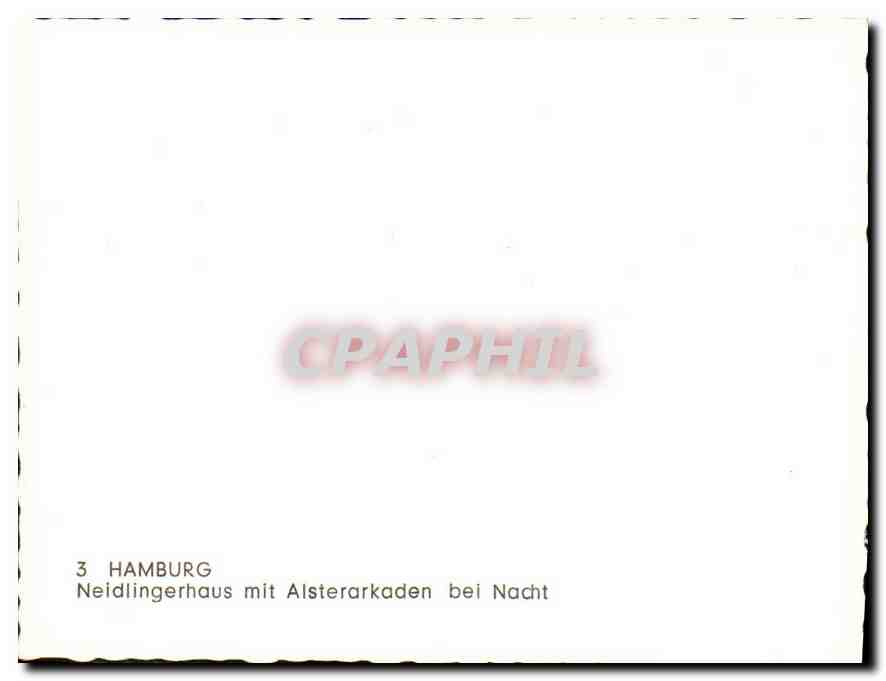 CPM Hamburg Neidlingerhaus mit Alsterarkaden bei Nacht  — Back