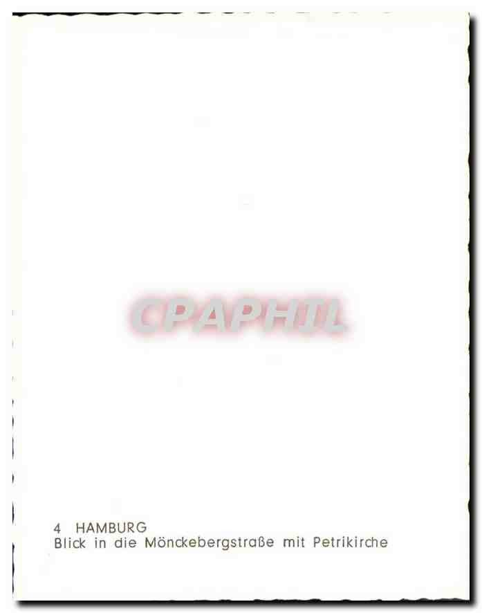 CPM Hamburg Blick in die Monckebergstrabe mit Petrikirche  — Rückseite