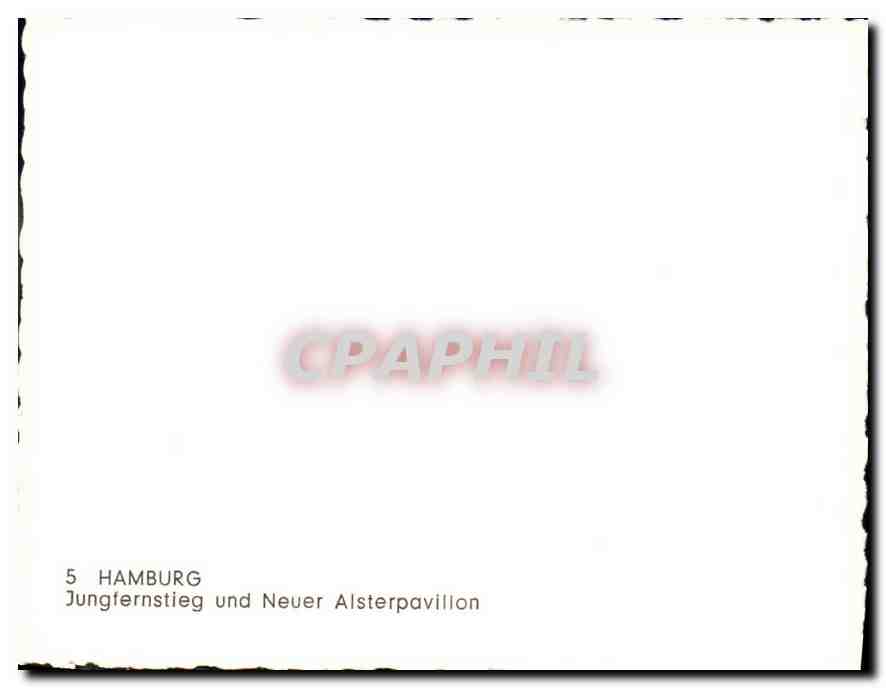 CPM Hamburg Dungfernsteig und Neuer Alsterpavillon  — Rückseite