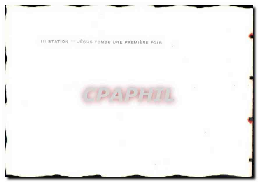 CPM Calvaire de Pontchateau  Station Jesus Tombe une Premiere fois  — Back