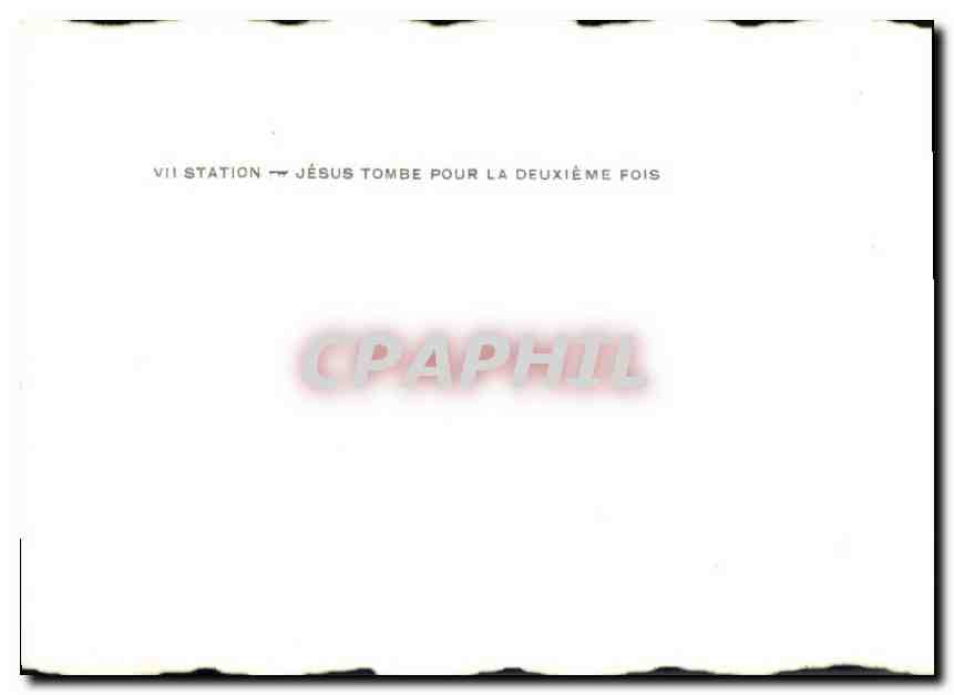 CPM Calvaire de Pontchateau  Station Jesus Tombe pour la deuxieme fois  — Back