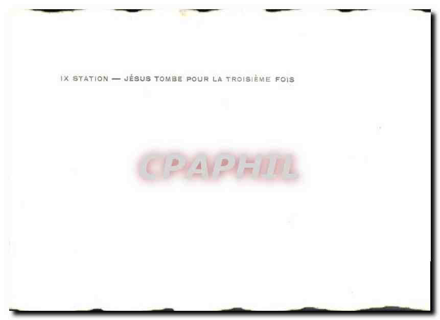 CPM Calvaire de Pontchateau  Station Jesus Tombe pour la Troisieme fois  — Back
