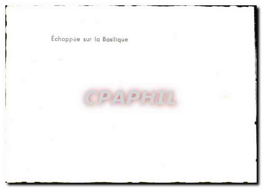 CPM Vezelay  Echappee sue la Basilique  — Verso
