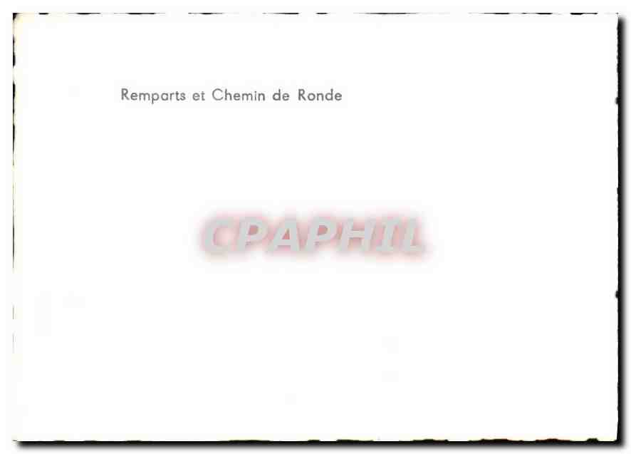 CPM Vezelay  Remparts et Chemin de Ronde  — Verso
