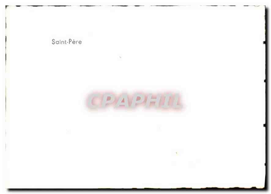 CPM Vezelay  Saint Pere  — Verso