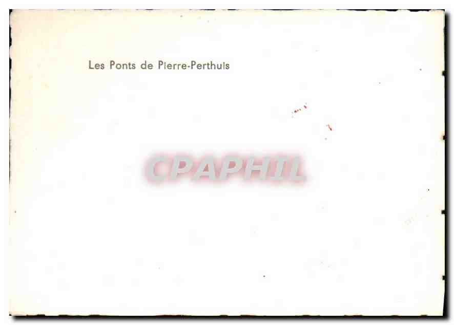 CPM Vezelay  Les Ponts de Pierre Perhuis  — Verso